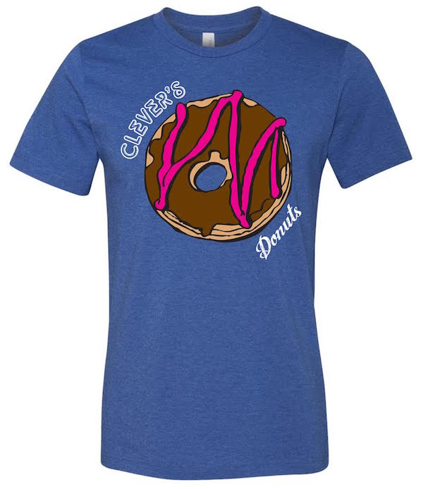 Clever's Donuts T Blue Web